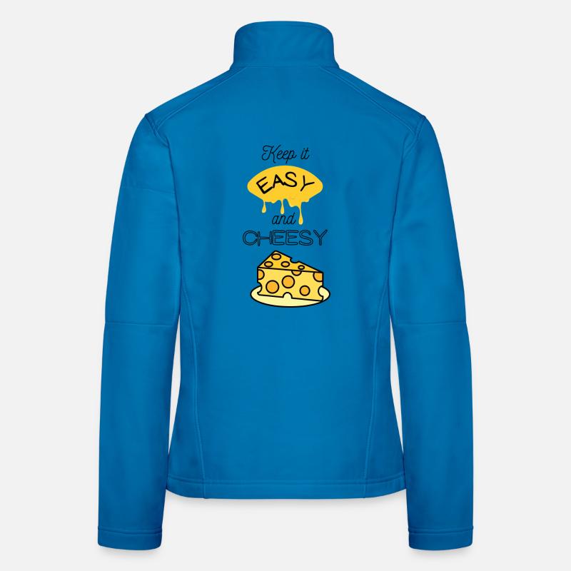 Easy Käse Meme - Frauen Softshelljacke - Lichtblau
