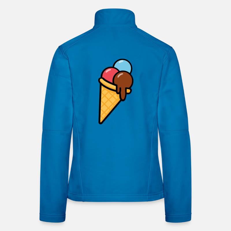 Logo Eis Frauen Softshelljacke