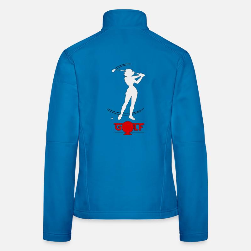 Golfeuse rétro Veste en tissu softshell Femme