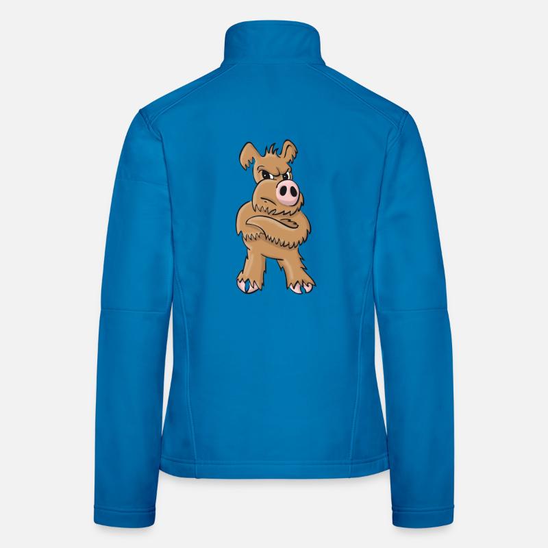 Weaker dog standing Women's Softshell Jacket