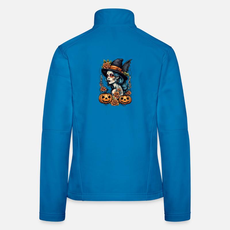 Día Muertos Witch Women's Softshell Jacket