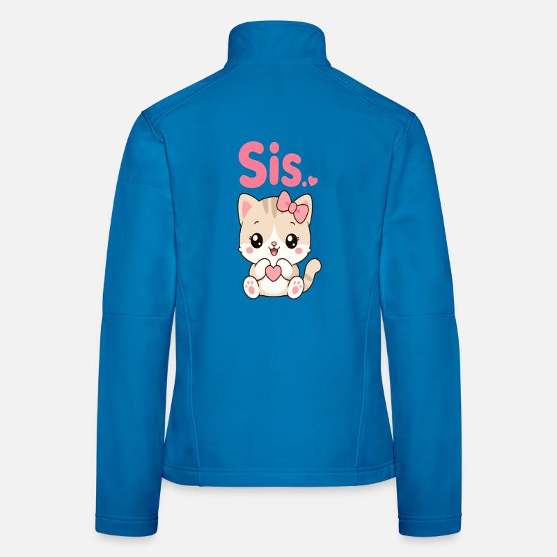 Katzen Sis Herzchen Kawaii Frauen Softshelljacke