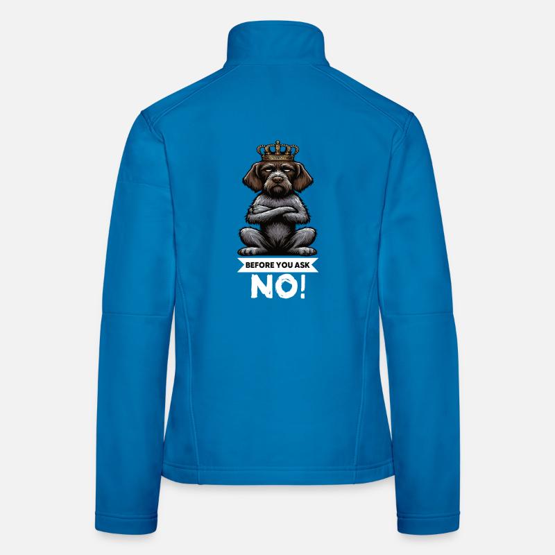 Before You Ask Deutsch Drahthaar Drahthaarhalter Frauen Softshelljacke