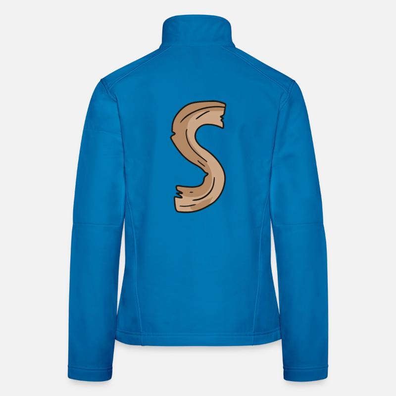 Buchstabe S Holz Holzbuchstabe Name Frauen Softshelljacke