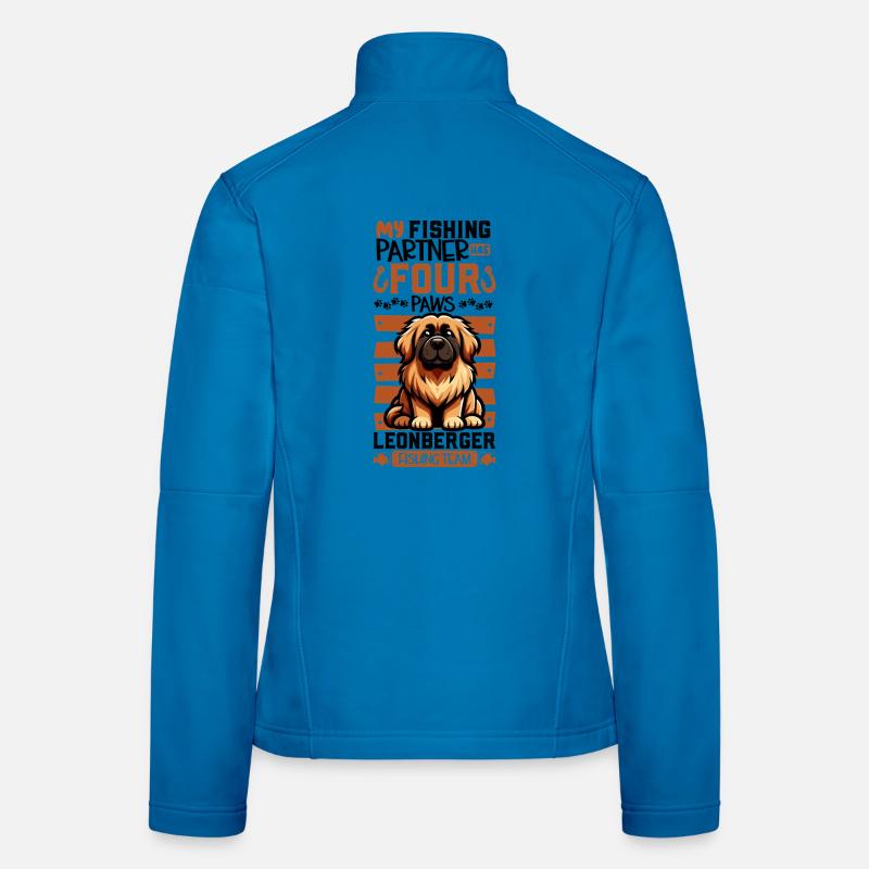 Pêche et Leonberger Veste en tissu softshell Femme