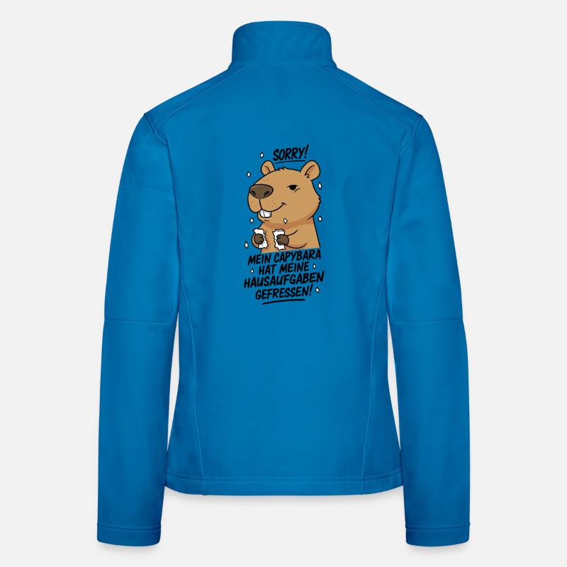 Sorry! Capybara ate my homework Women's Softshell Jacket