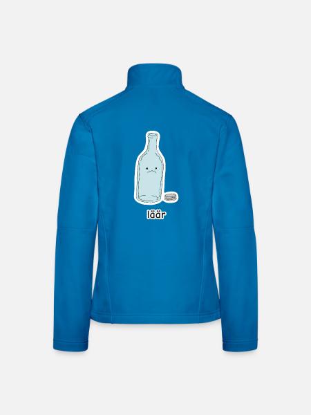 läär – Flasche Meme - Frauen Softshelljacke - Lichtblau - Hinten