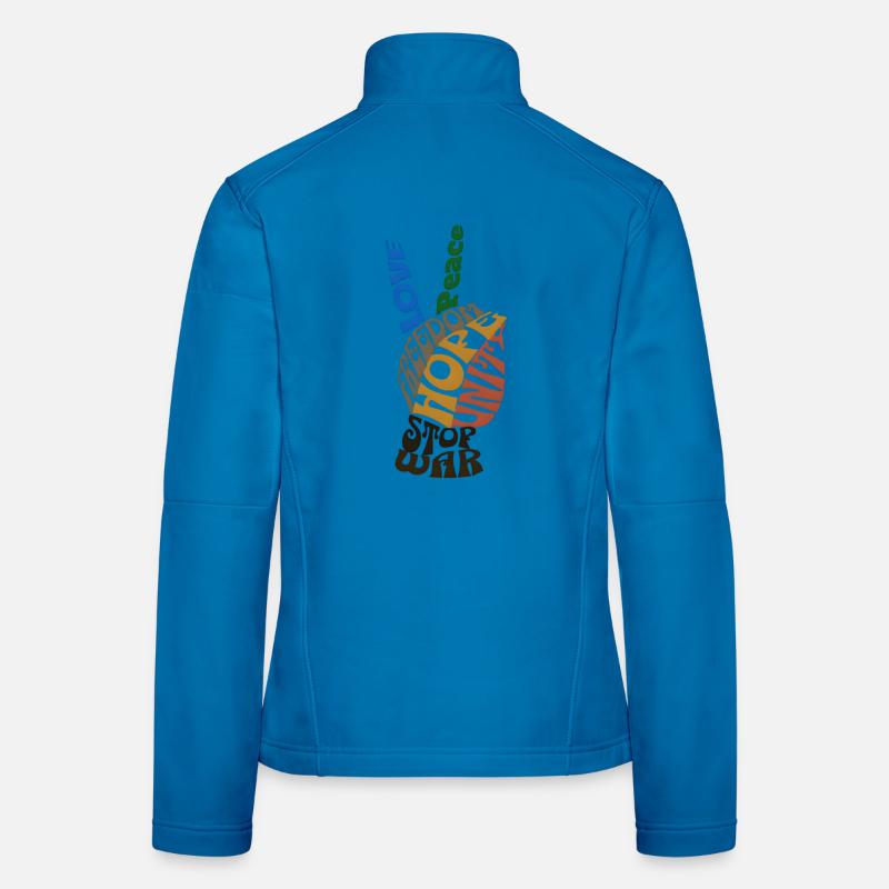 Vibrating Message Freedom Design Women's Softshell Jacket