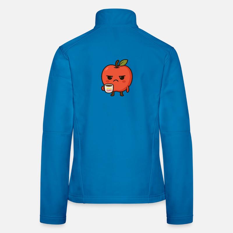 Grumpy Kawaii Apple - Drôle pas mon problème Meme Veste en tissu softshell Femme