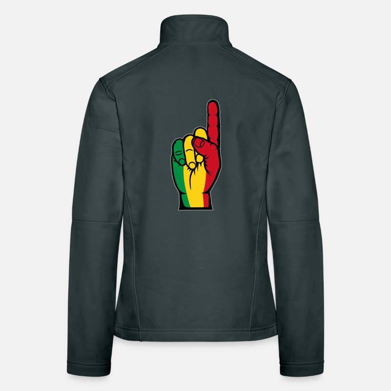 Drapeau du Mali numéro 1 Veste en tissu softshell Femme