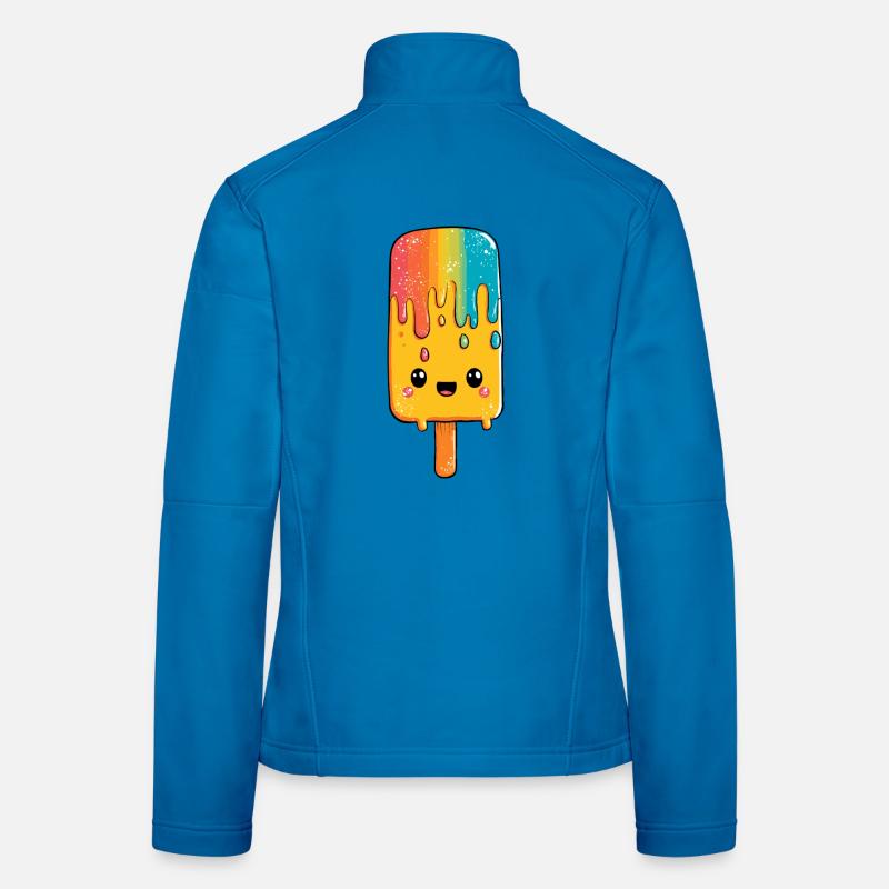 Regenbogen-Popsicle Glück Frauen Softshelljacke