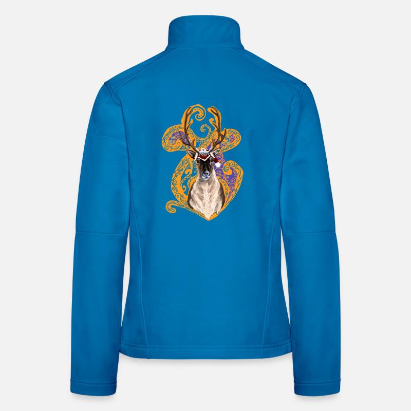 Renne de noël Veste en tissu softshell Femme