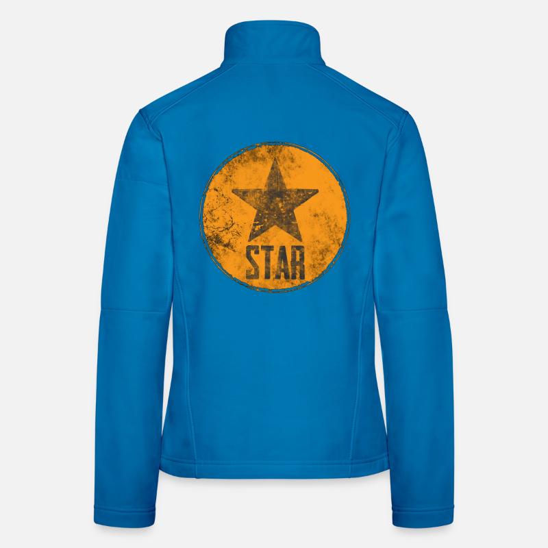 Rustic star with "STAR" motif Women's Softshell Jacket