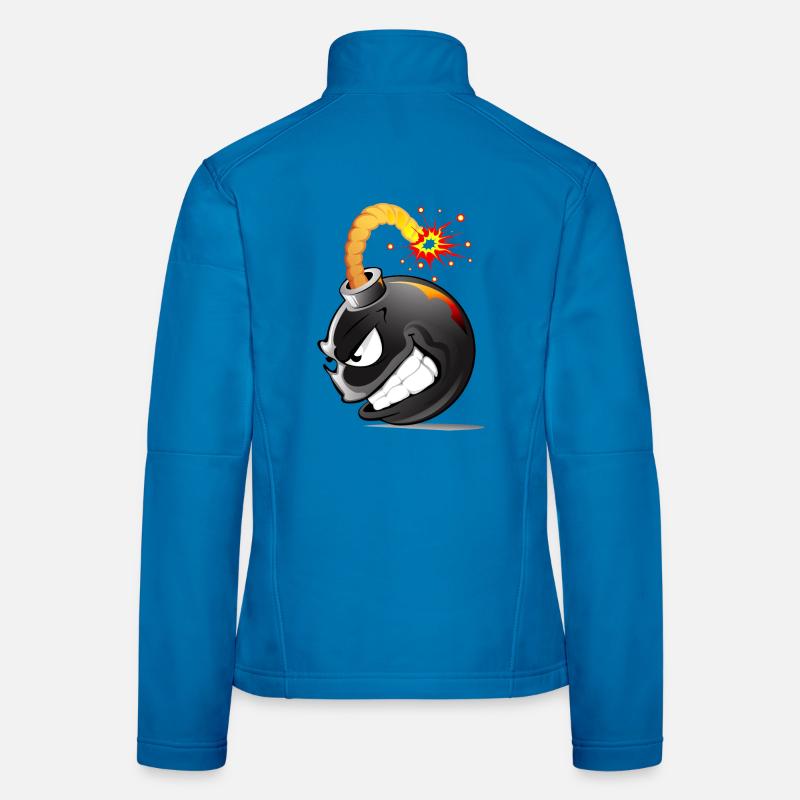 Bombe, Bombe, Bombe mit explodiertem Gesicht Bombe # Frauen Softshelljacke