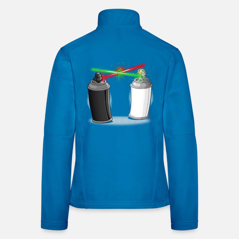 Graffiti wars Veste en tissu softshell Femme