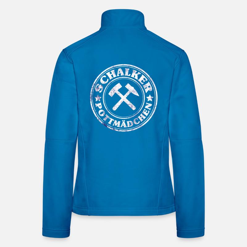 Schalker Ruhrpott Mädchen Frauen Softshelljacke