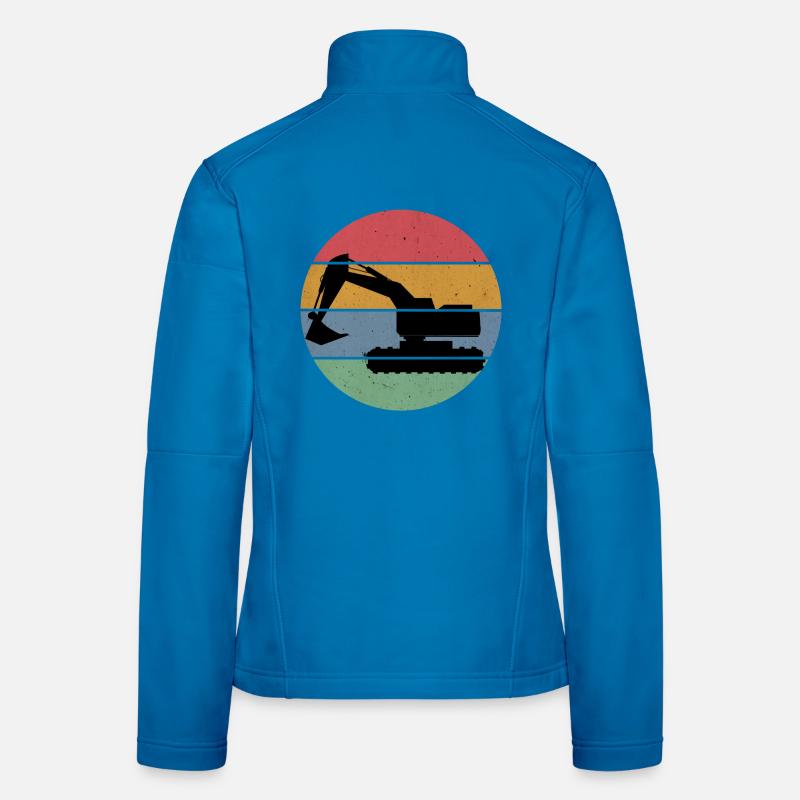 Bagger - Frauen Softshelljacke - Lichtblau