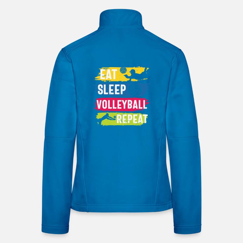 Manger dormir Volley-ball Répéter Veste en tissu softshell Femme