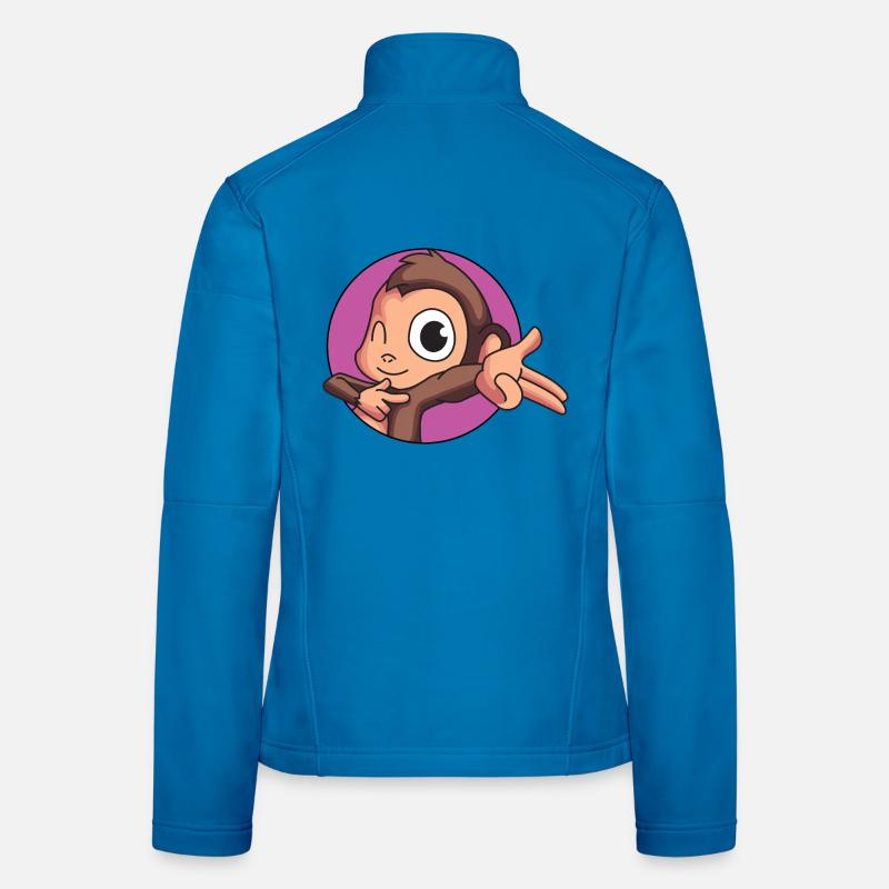 Singe effronté Veste en tissu softshell Femme