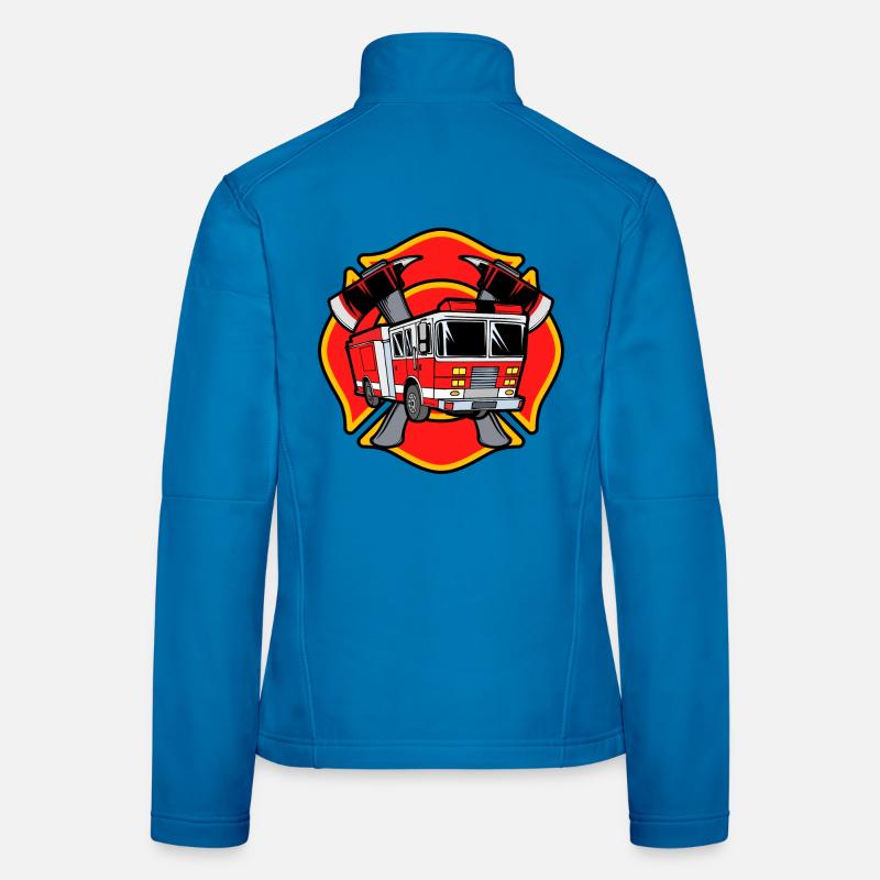Fire Engine Fire Protection Fire Brigade Rescuer Women's Softshell Jacket