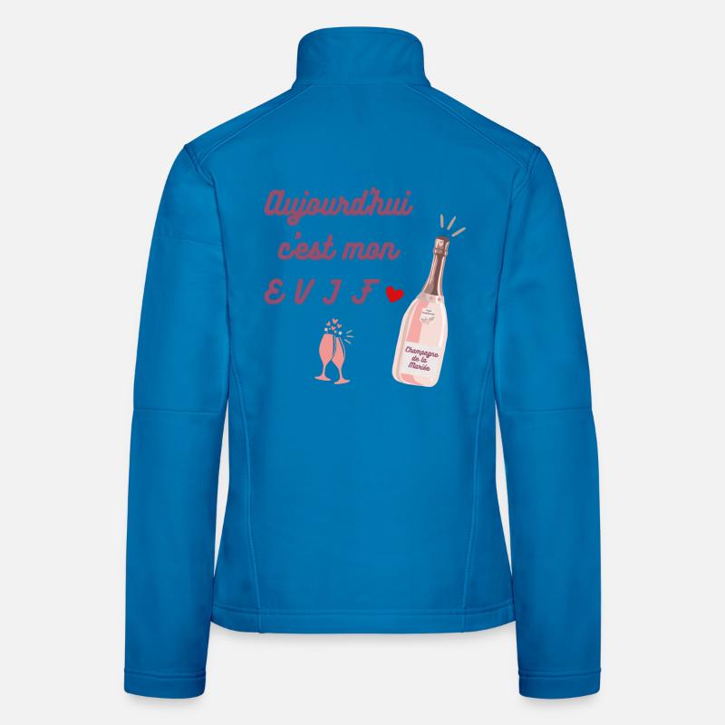 EVJF future mariée. Enterrement vie célibataire Veste en tissu softshell Femme