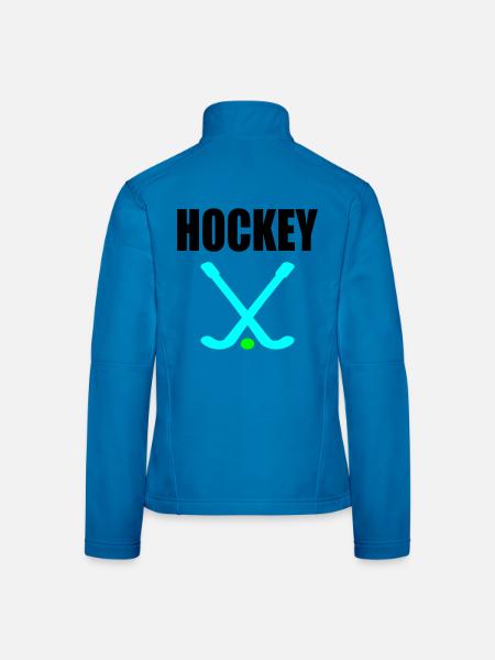 HOCKEY FELDHOCKEY - Frauen Softshelljacke - Lichtblau - Hinten