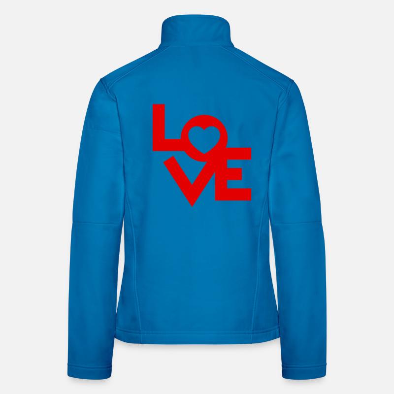 Entfesseln Sie Ihre Romantik - Frauen Softshelljacke - Lichtblau