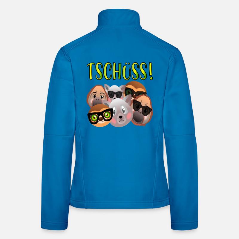 TSCHÜSS ABSCHIED TEAM - Frauen Softshelljacke - Lichtblau