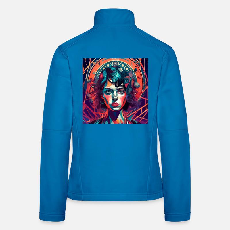 Psychedelic Lady Frauen Softshelljacke
