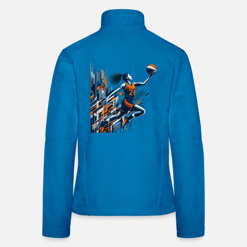 Conception de dunk de basket-ball femme Veste en tissu softshell Femme