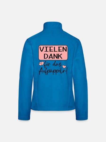 GUTE BESSERUNG - AUFPÄPPELN - Frauen Softshelljacke - Lichtblau - Hinten