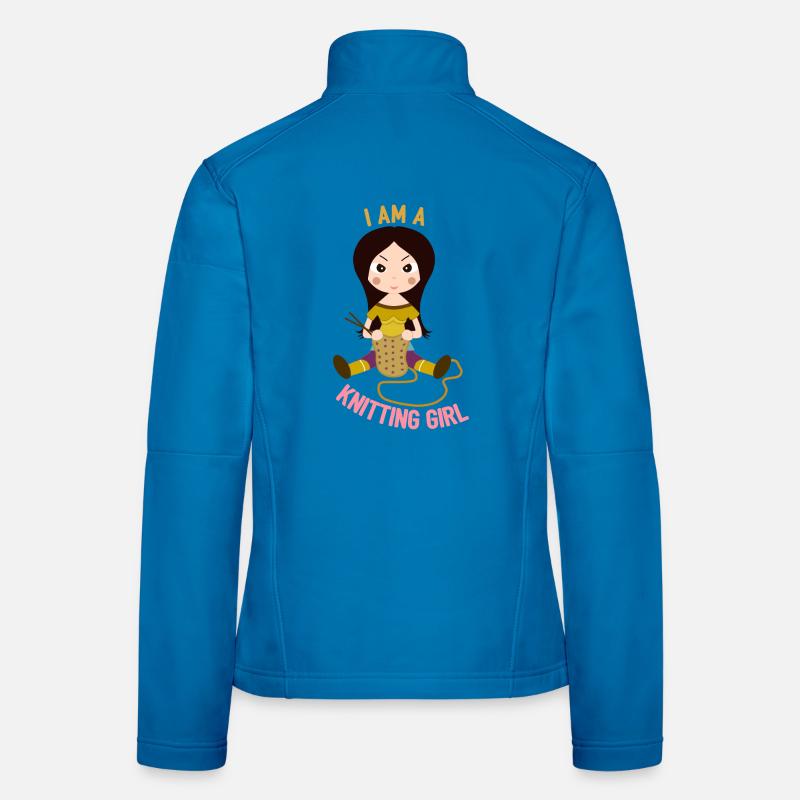 Ich bin ein Strickmädchen Frauen Softshelljacke