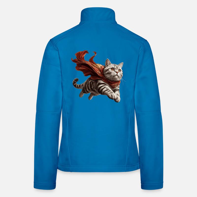 Super Katze Britisch Kurzhaar BKH getigert Frauen Softshelljacke
