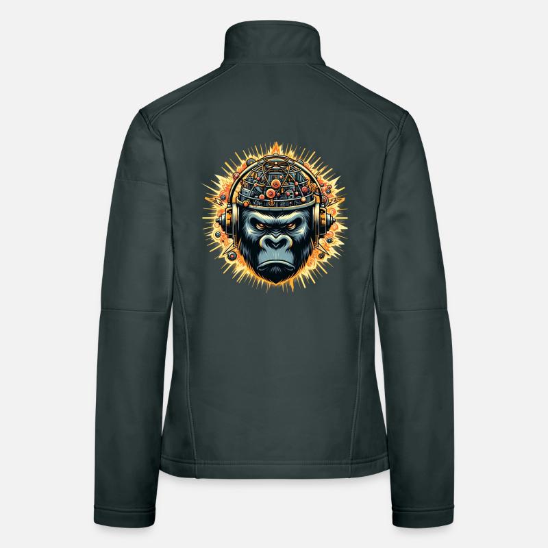 Gorilla Cybersound with Techno Head Women's Softshell Jacket