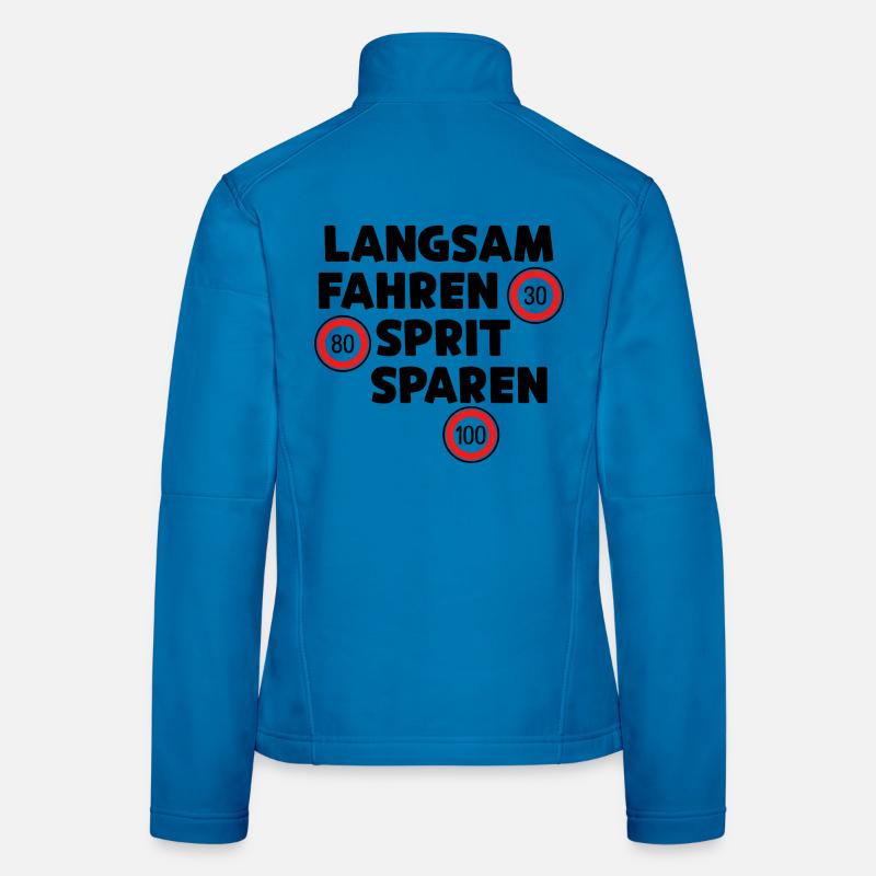 Gas Station Refueling Statement Drive Gasoline Engine Women's Softshell Jacket