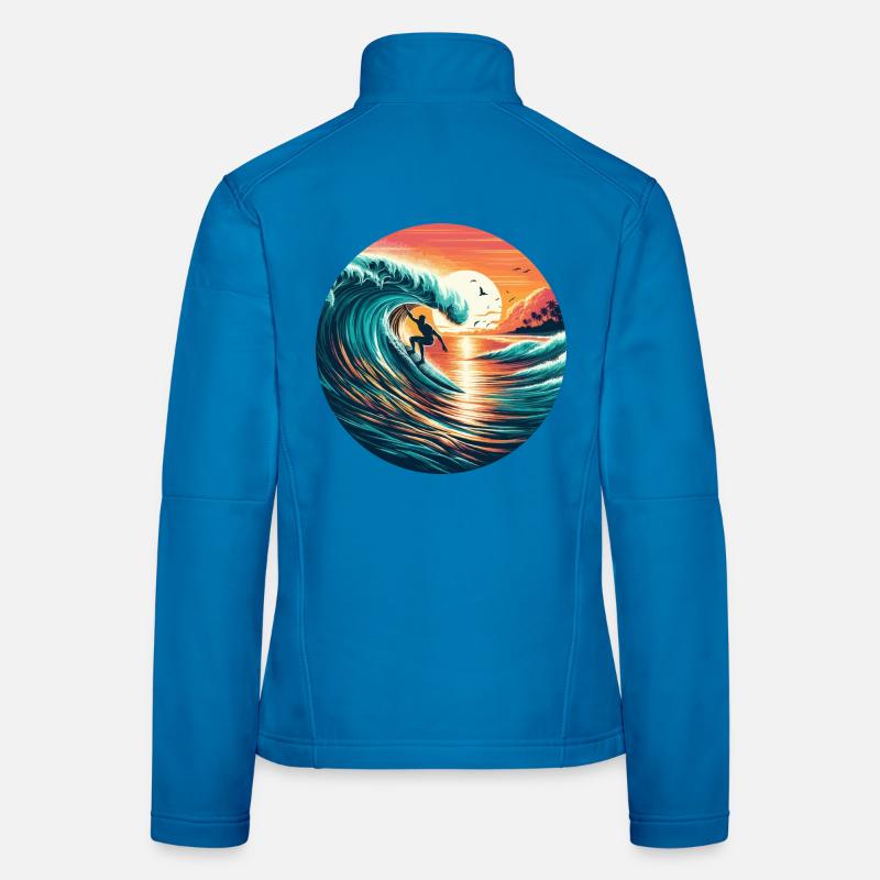 Sunset Surfer Women's Softshell Jacket