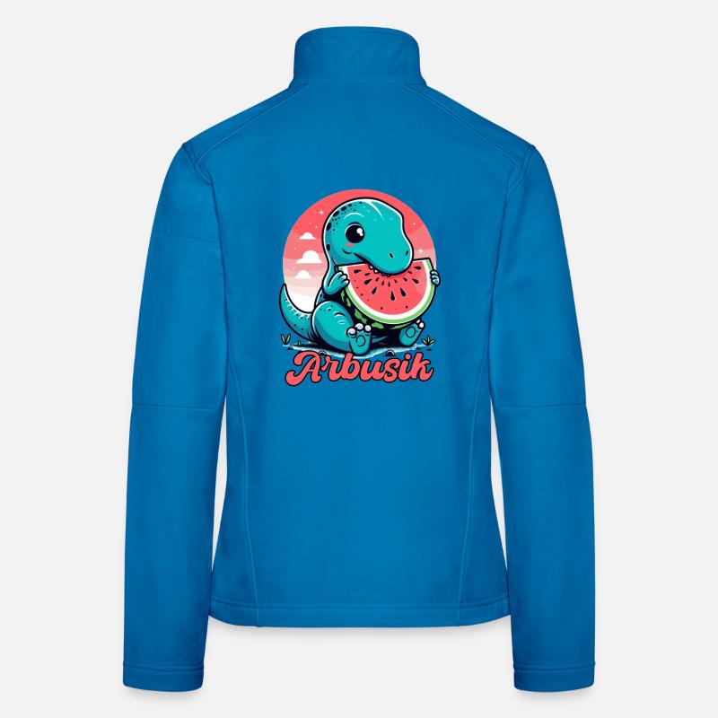 Mignon T-Rex Pastèque Arbusik Cadeau Veste en tissu softshell Femme