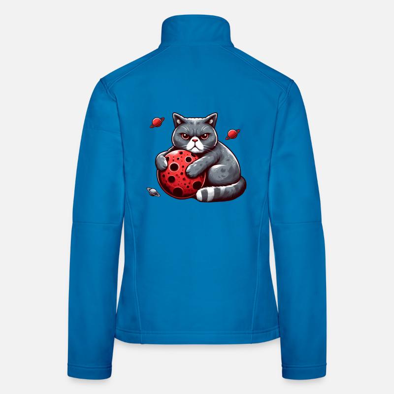 Cat Apocalypse: Grumpy Mood Cat Women's Softshell Jacket