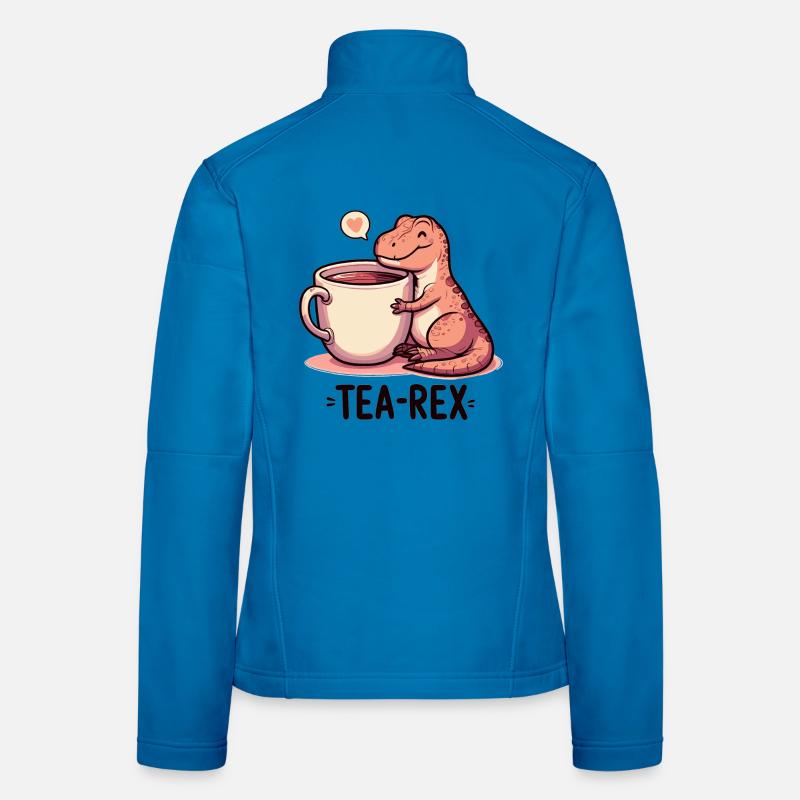 Tea Rex Tea Rex Tea Drinker Gift Women's Softshell Jacket
