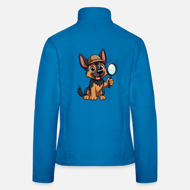 Deutscher Schäferhund Offizier Frauen Softshelljacke