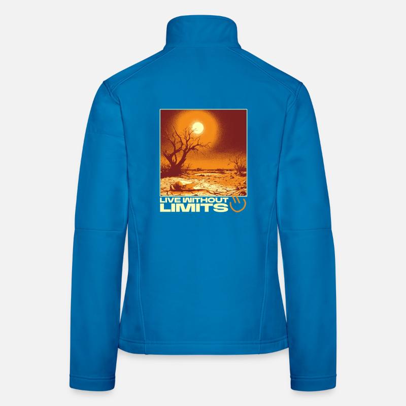 Live Without Limits – Surreal Desert Scene - Frauen Softshelljacke - Lichtblau