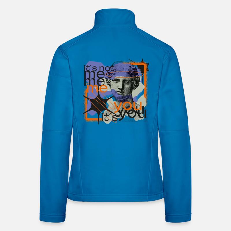 Ce n’est pas moi, c’est vous Veste en tissu softshell Femme