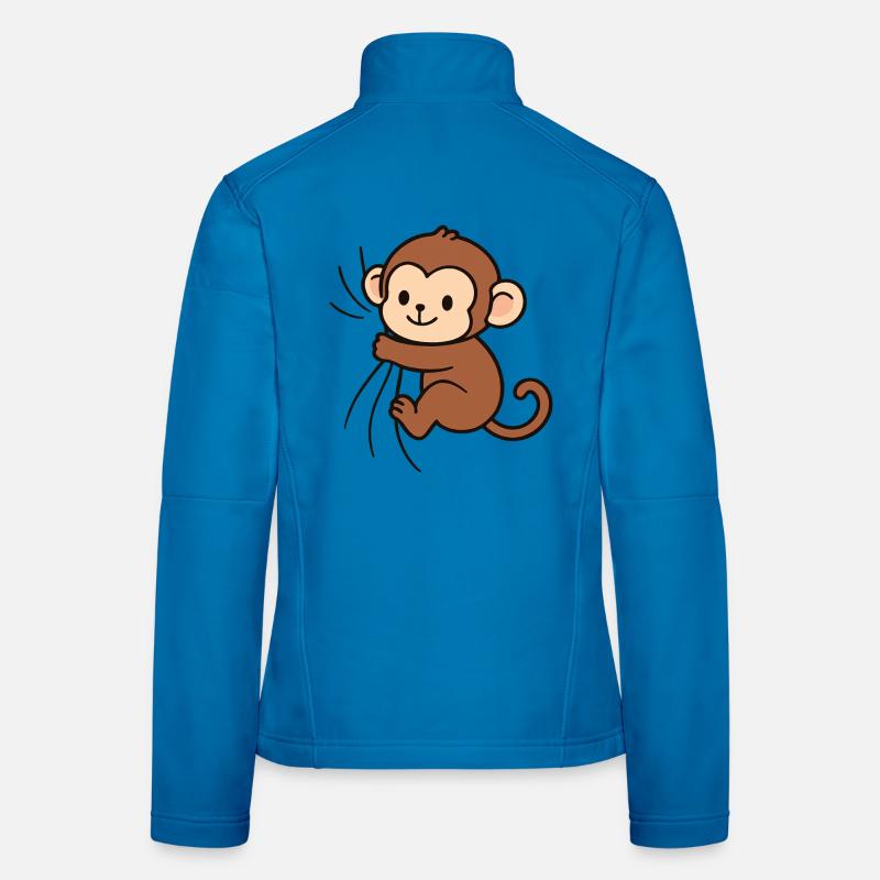Cher petit singe Veste en tissu softshell Femme