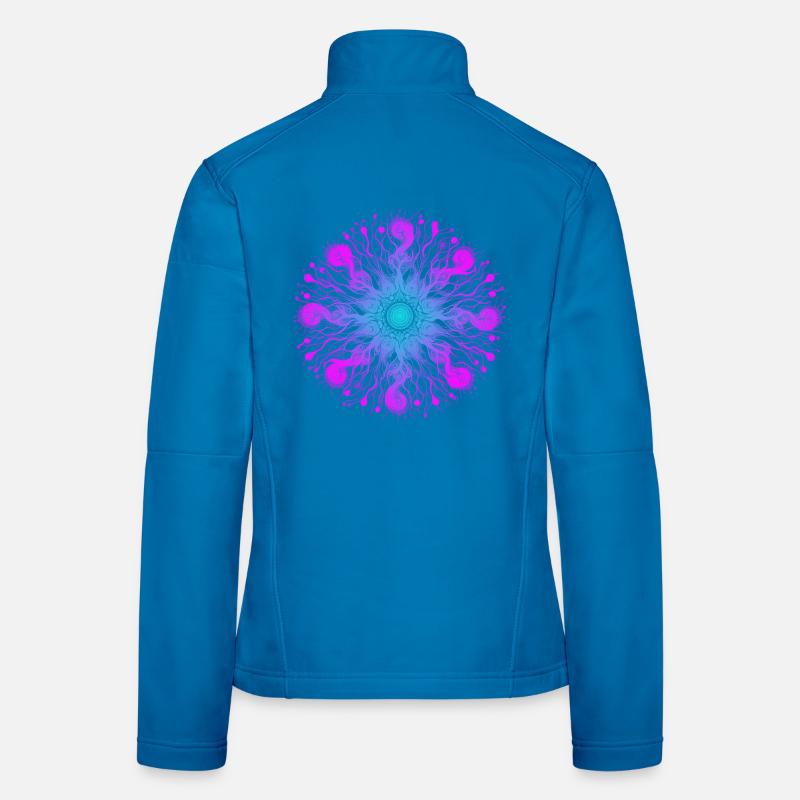 Mandala Psyché Veste en tissu softshell Femme