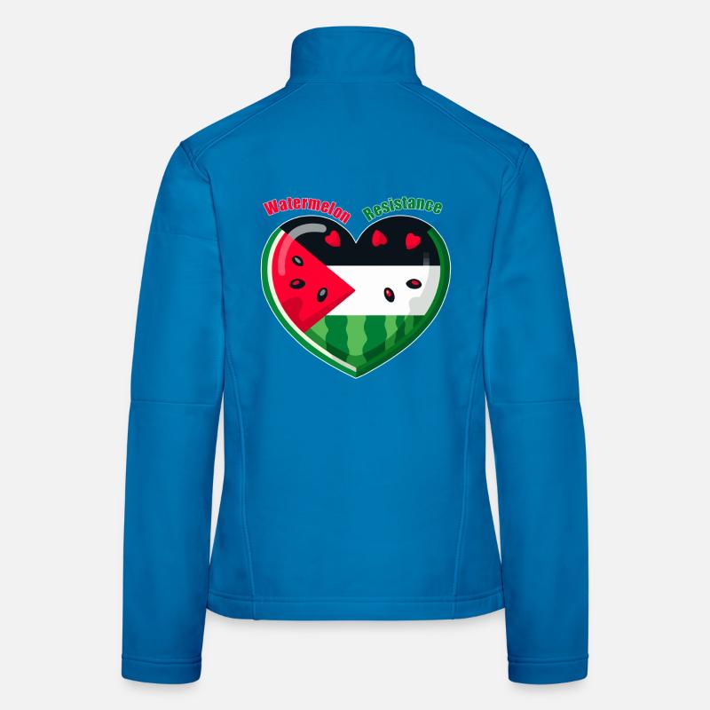 Résistance à la pastèque Veste en tissu softshell Femme