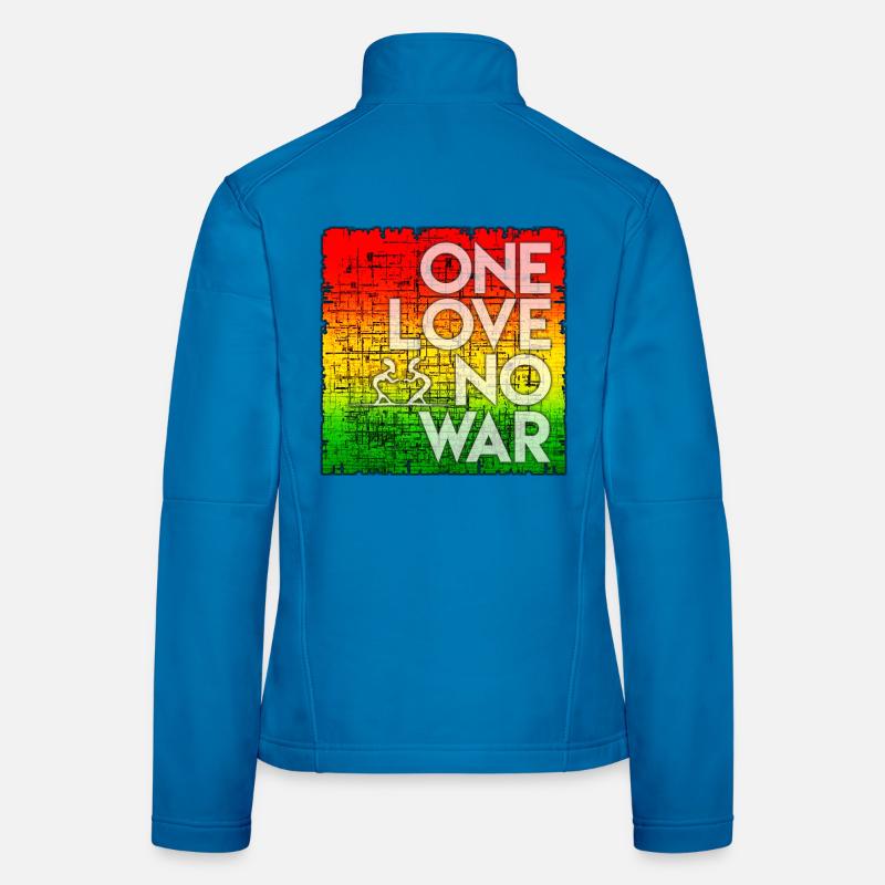 Peace statement in rainbow design Women's Softshell Jacket
