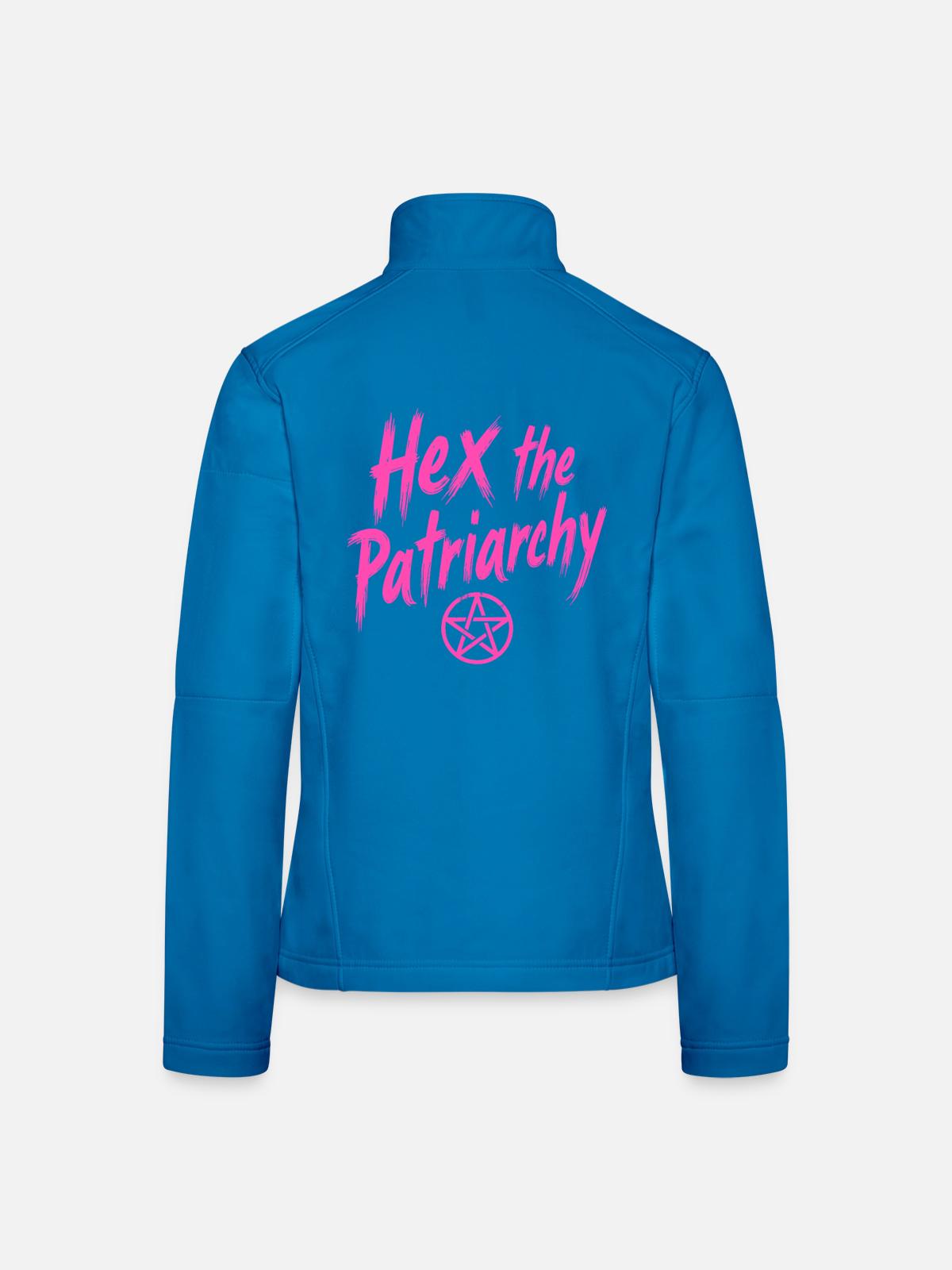 Hex The Patriarchy - Feminist Statement - Frauen Softshelljacke - Lichtblau - Hinten