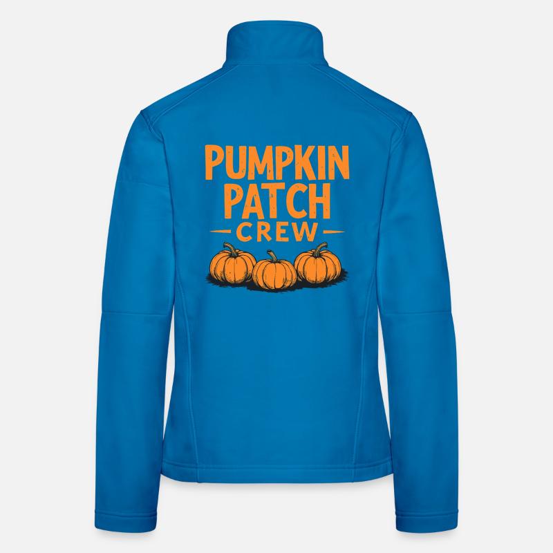 Pumpkin Patch Crew - Kürbis Spruch Frauen Softshelljacke