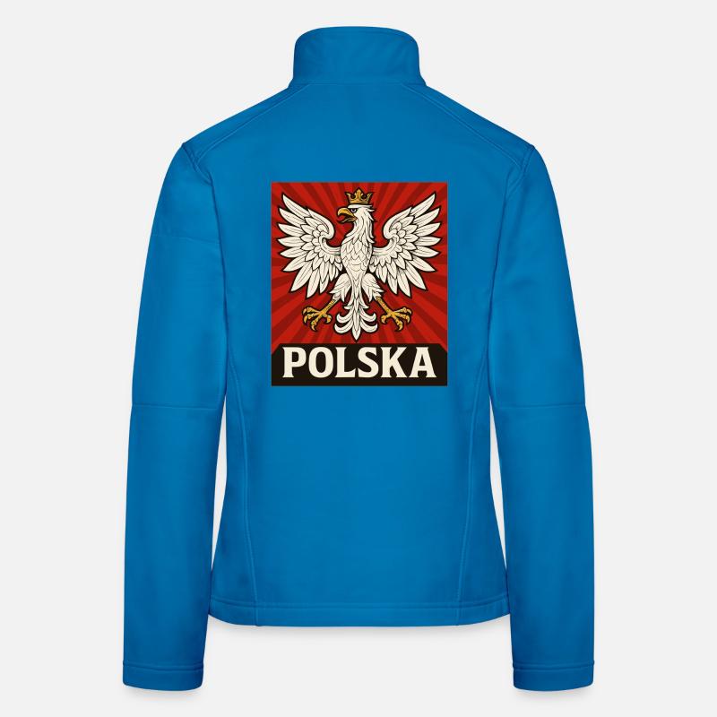 Poland Polska Eagle Flag Flag Epic Gift Women's Softshell Jacket