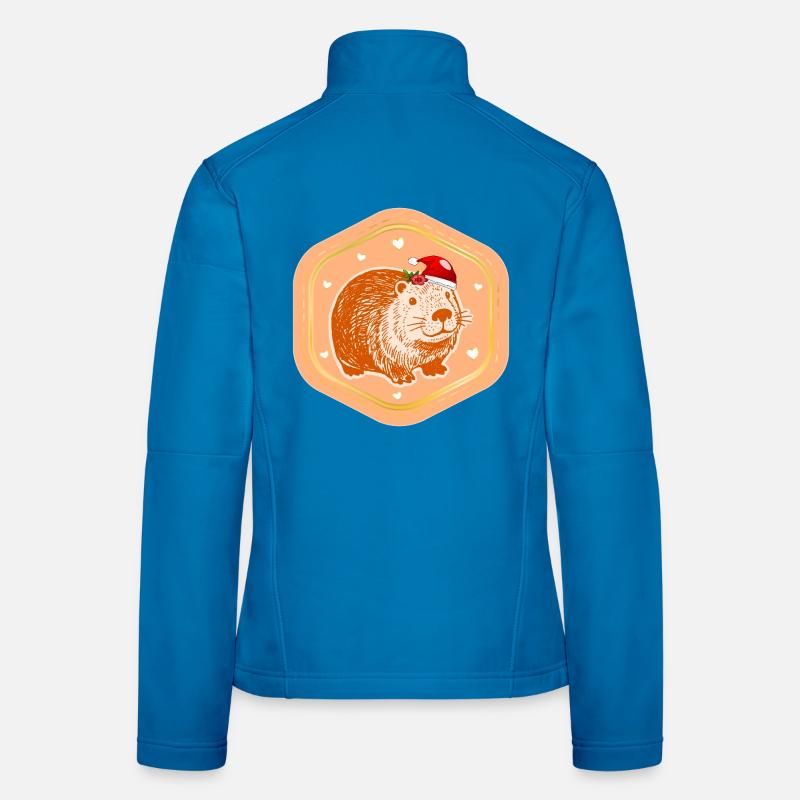 CHRISTMAS CAPYBARA ST. NICHOLAS Women's Softshell Jacket